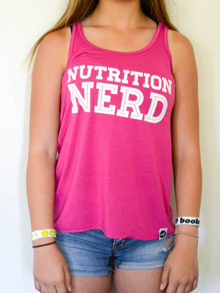 Pink Nutrition Nerd Tank - EAT Healthy Designs
 - 1