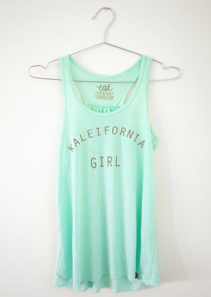 Kaleifornia Girl Tank - Mint - EAT Healthy Designs
 - 2